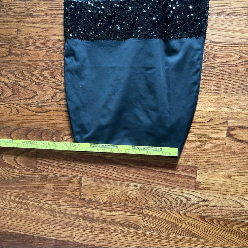 NWT Talbots Black Sequin Embellished Pencil Skirt - Picture 6 of 7